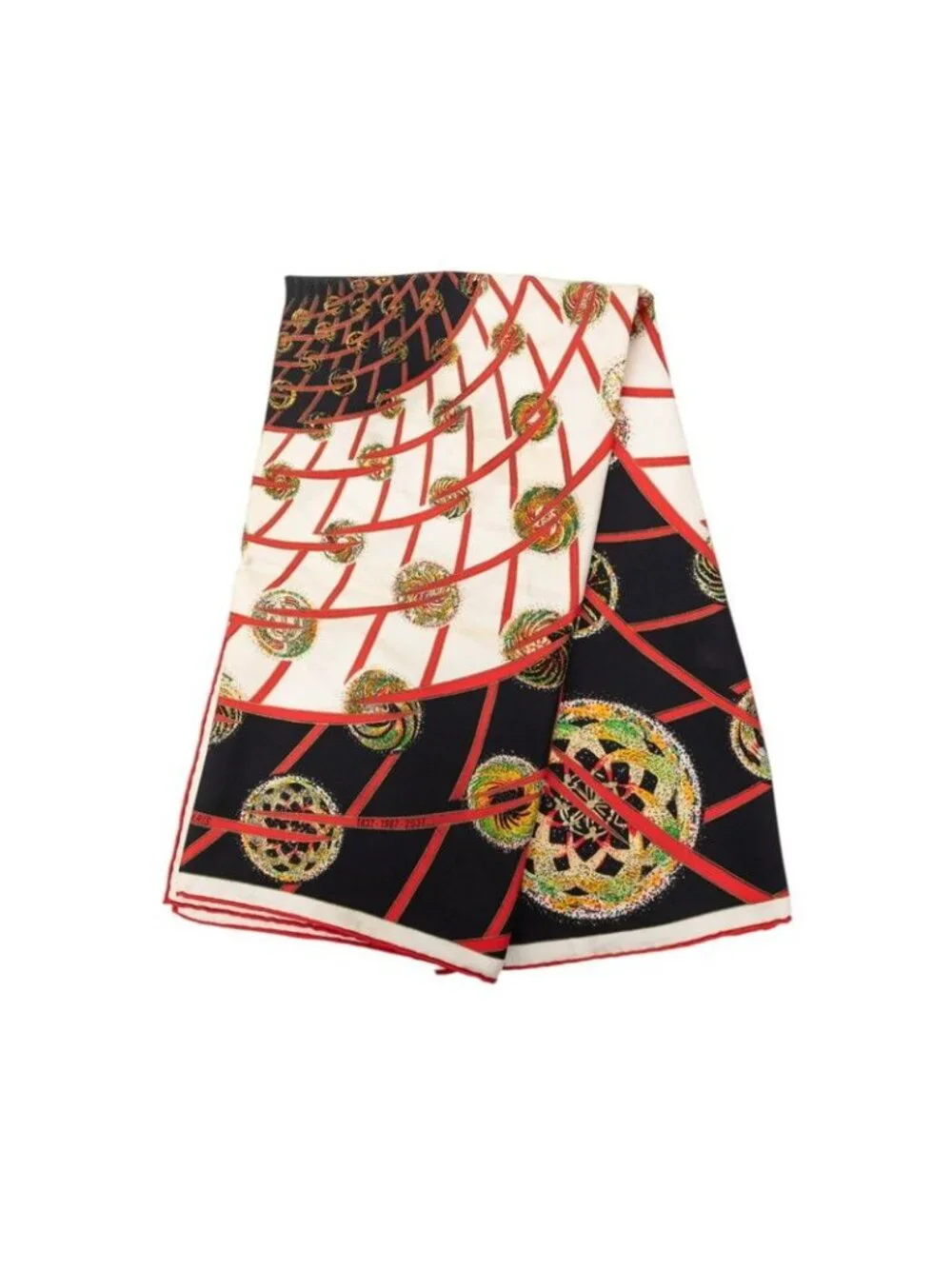 Hermes Carre 90 Les Feux de Lespace Space Fireworks Scarf Large Black Multicolor